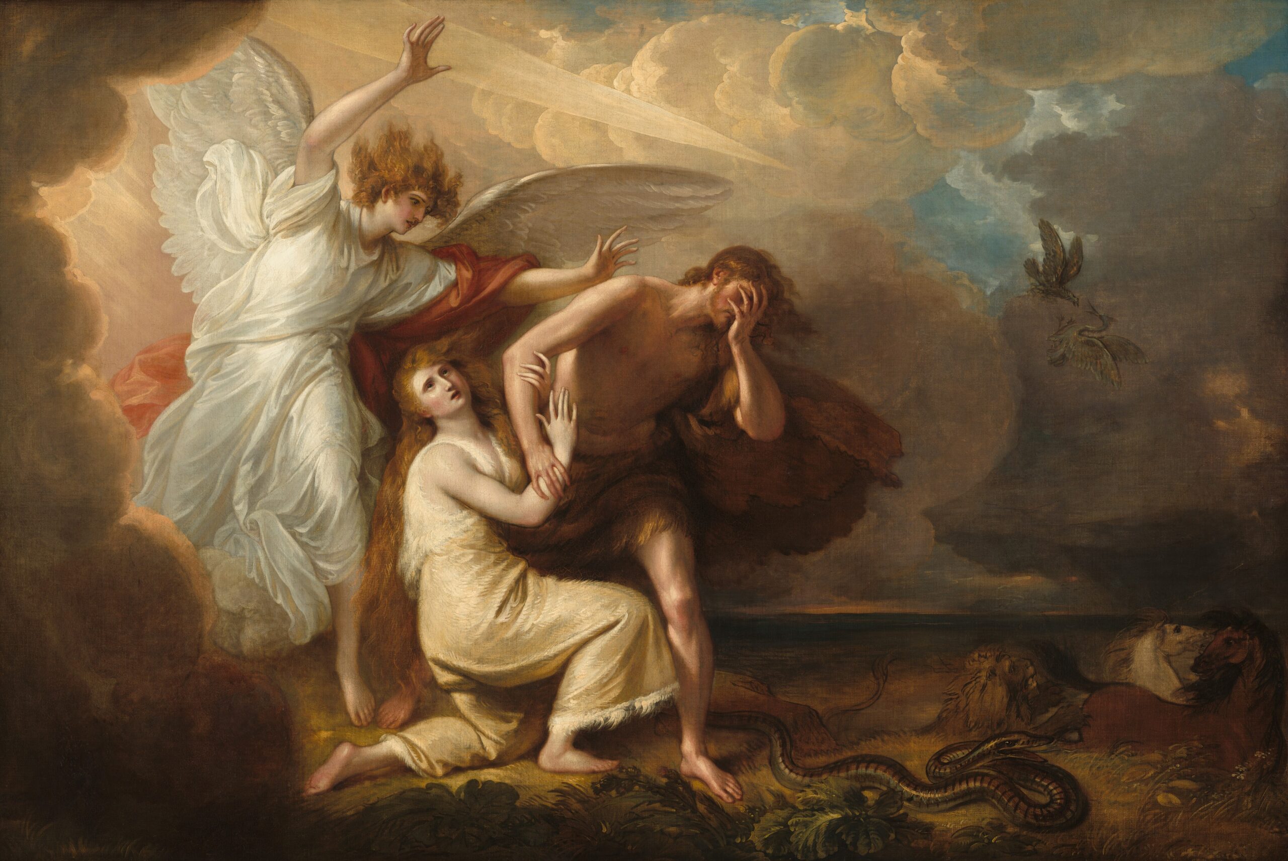 "The Expulsion of Adam and Eve from Paradise" Benjamin West